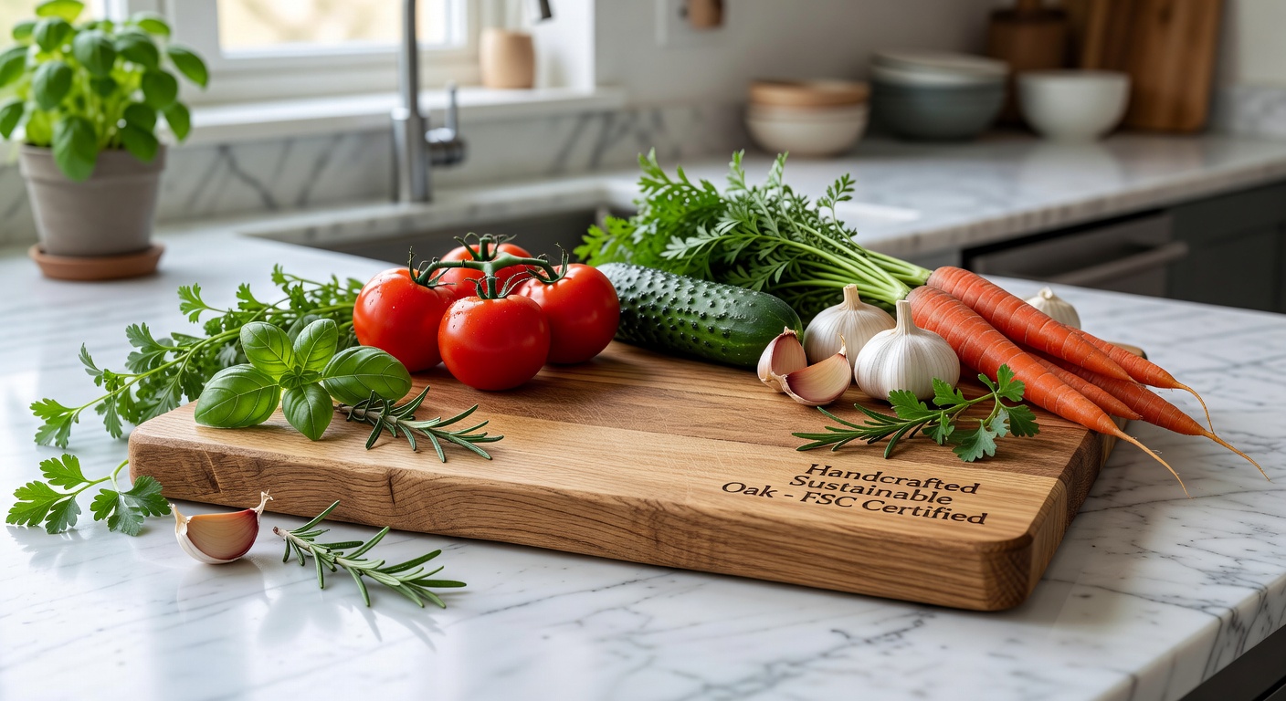Accesorios de cocina de madera natural
